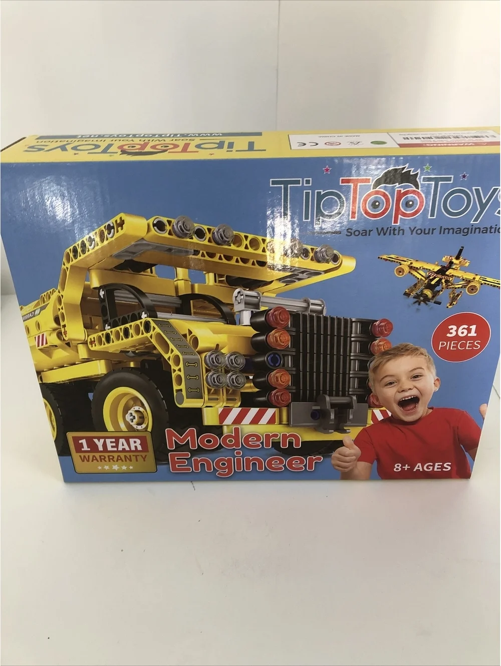 Tip Top Toys Modern Engineer Set Airplane Truck Mechanical Drive Accessories New